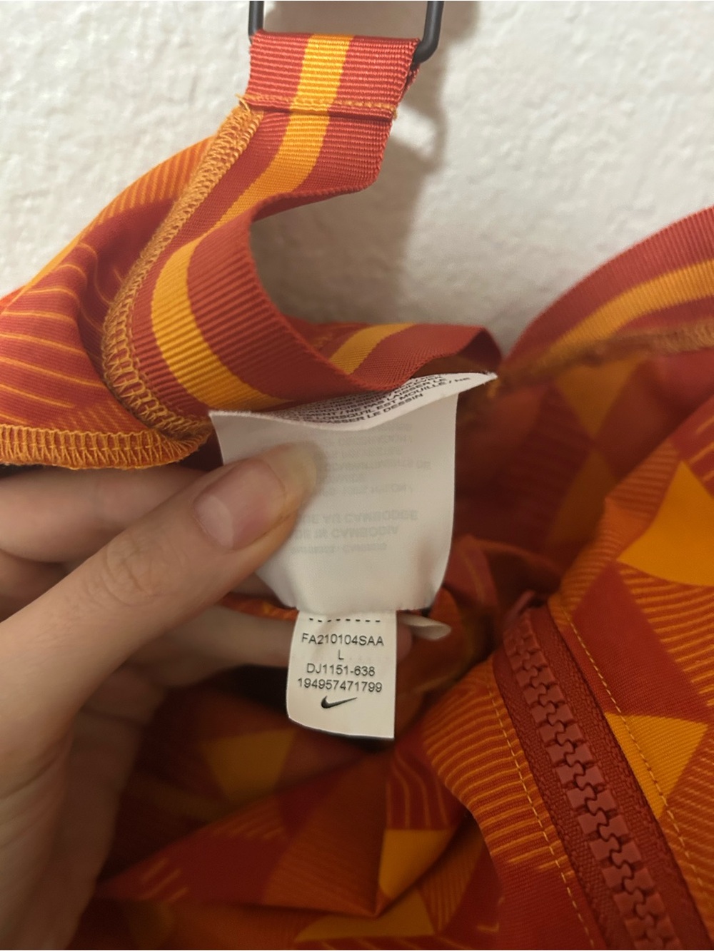 Nike x Serena Williams Design Crew Tennis Jumpsuit Cinnabar/Gold Geometric L - Picture 10 of 10